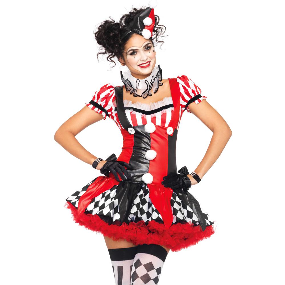 Leg Avenue - Harlequin Clown Costume - Multicolours